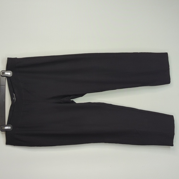 Eileen Fisher Womens Black Pull on Pants Career Workwear Casual Size L - Picture 1 of 10